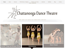 Tablet Screenshot of chattanoogadancetheatre.com